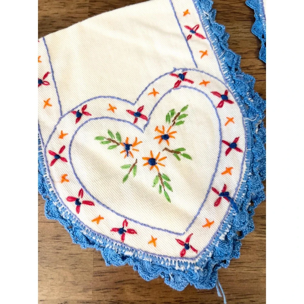 Vintage two embroidered